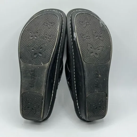 Alegria Women's Seville Clog Blue Croc Leather - Picture 7 of 9